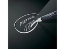 Sigel Magnethaftendes Glassboard artverum 40 cm x 60 cm, Schwarz