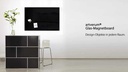 Sigel Magnethaftendes Glassboard artverum 40 cm x 60 cm, Schwarz