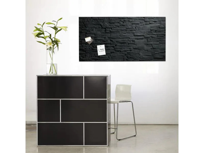 Sigel Magnethaftendes Glassboard artverum 46 cm x 91 cm, Anthrazit