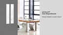 Sigel Magnethaftendes Glassboard artverum 78 cm x 12 cm, Weiss
