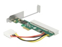 Delock PCI-E Riser Karte x1 zu 1 x PCI 32 Bit 5 V Slot