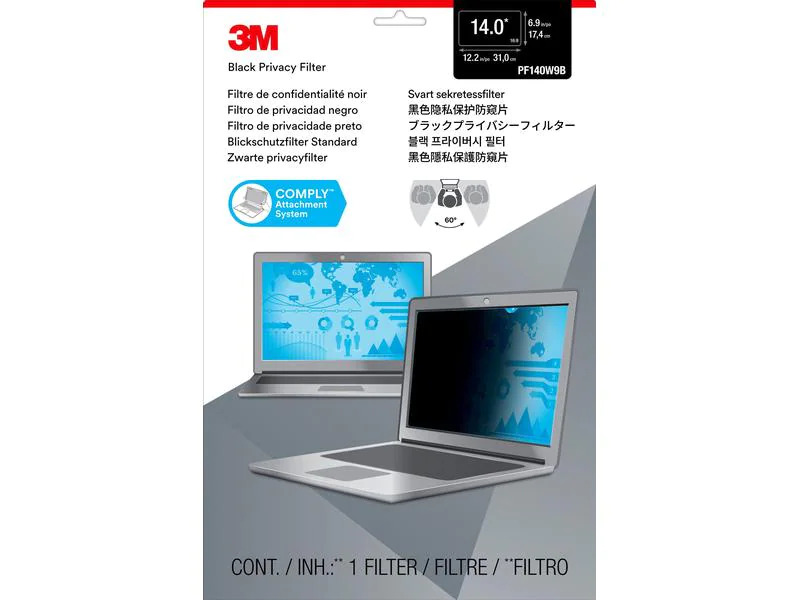 3M Bildschirmfolie Privacy Filter 14  / 16:9