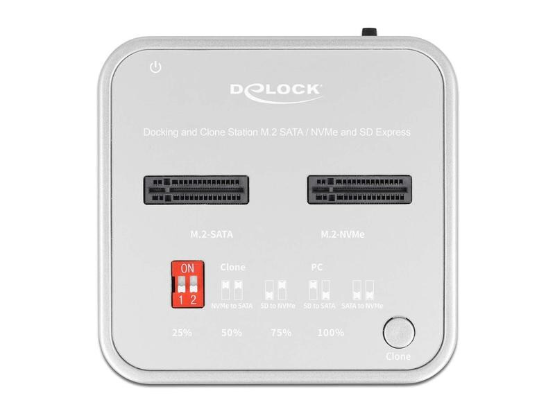 Delock Dockingstation für SSD mit SD Express und Card Reader