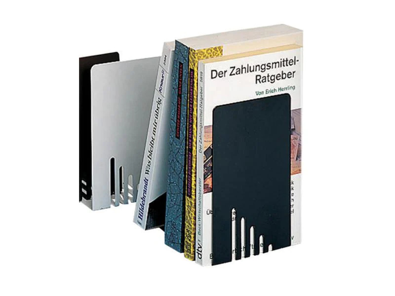 Maul Buchstützen-Set S Weiss, Metall
