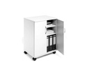 DURABLE Multifunktionswagen 74/53 2 Türen, 2 Böden, Weiss