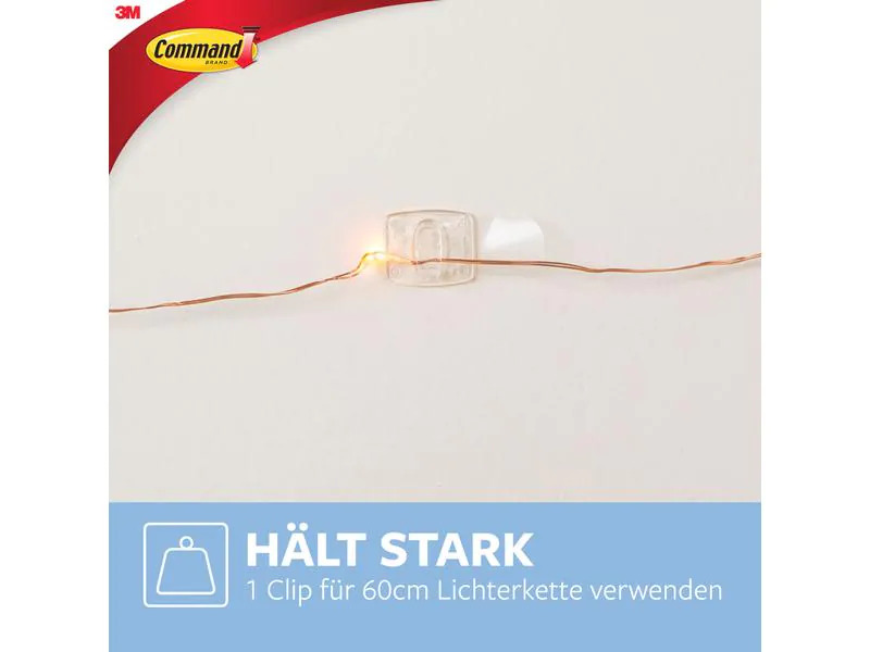 3M Haken Command L Clips Transparent, 1.8 kg