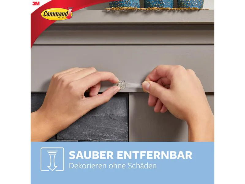 3M Haken Command L Clips Transparent, 1.8 kg