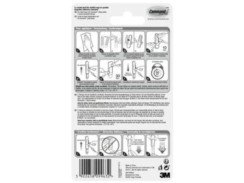 3M Haken Command L Weiss, 2.2 kg