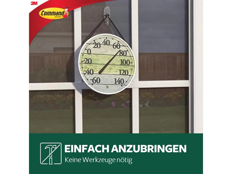 3M Haken Command M Outdoor Transparent, 900 g