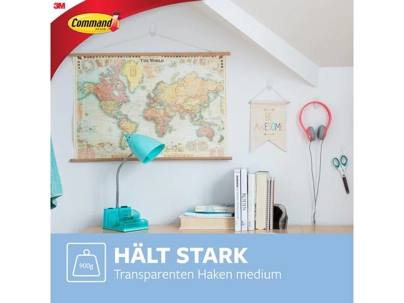 3M Haken Command M Transparent, 900 g