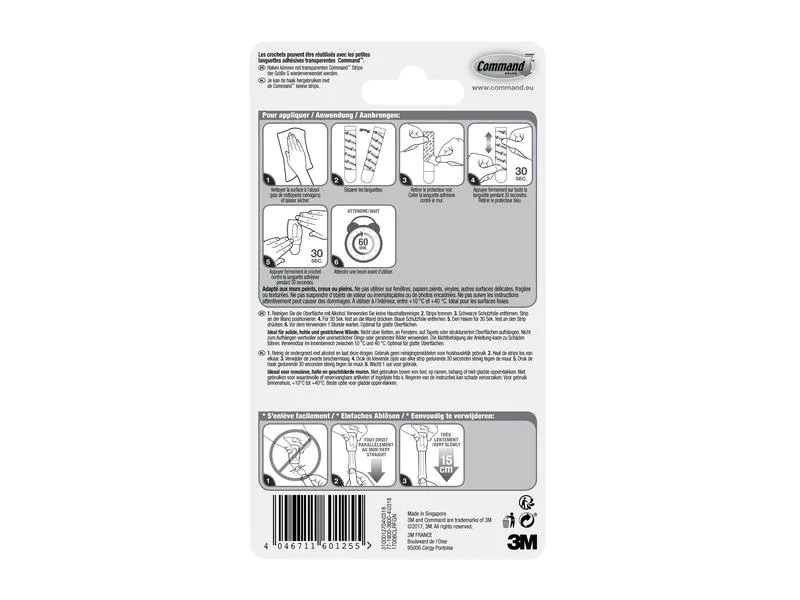 3M Haken Command S Mini Transparent, 225 g