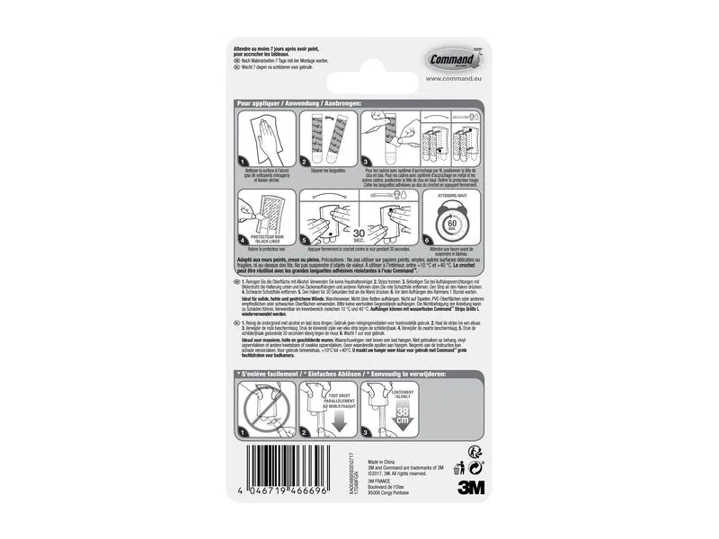 3M Haken Command Silber, 3.6 kg