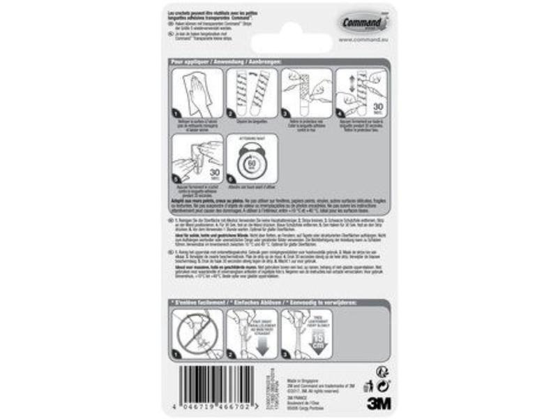 3M Haken Command Transparent, 225 g