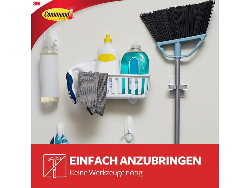 3M Klebehaken Besenhalter 1.8 kg, Weiss