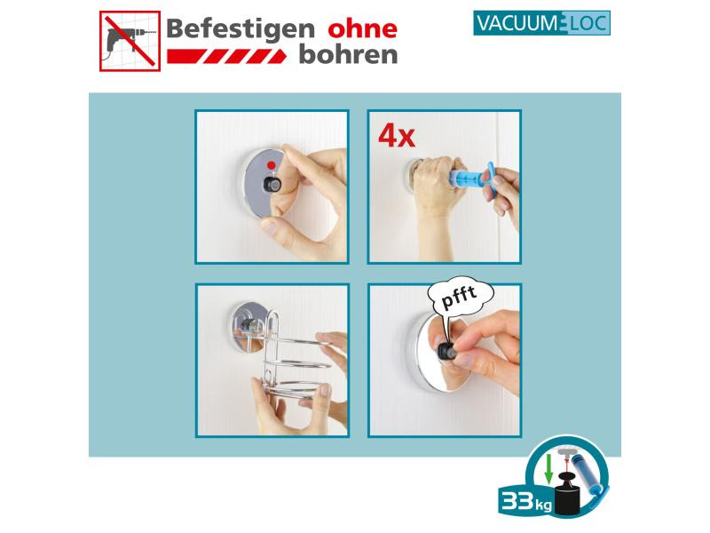 Wenko Vacuum-Loc Silber, 33 kg