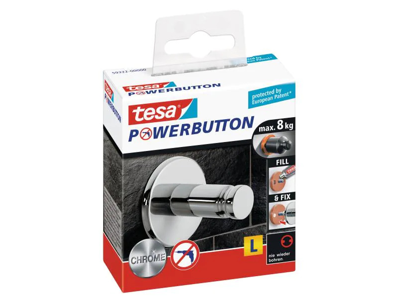 tesa Haken Gross Silber