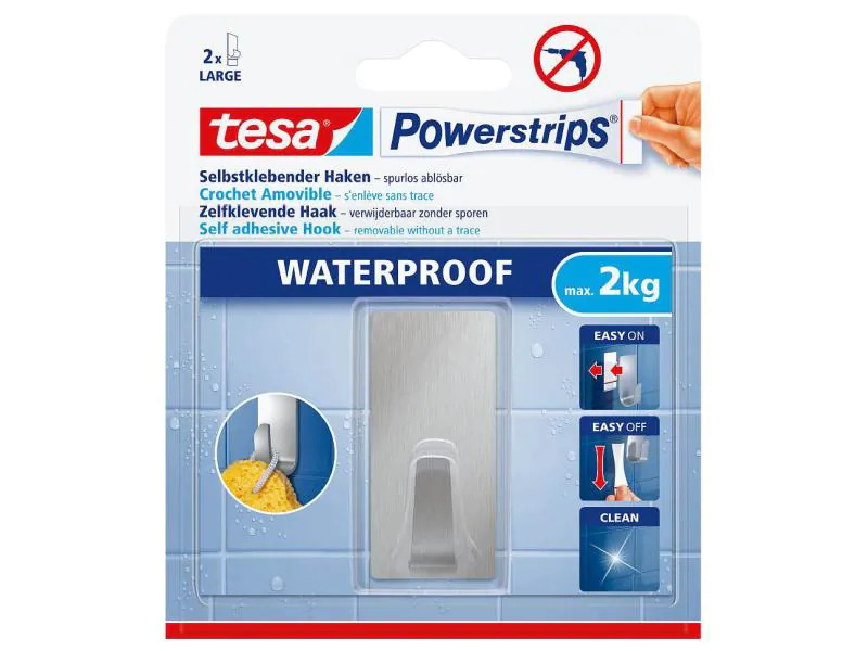 tesa Haken Powerstrips WP SMALL Weiss/Silber, 1 kg