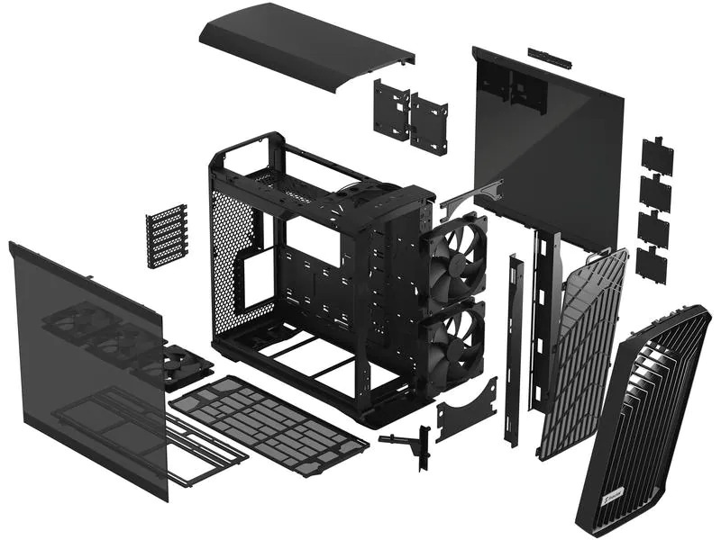Fractal Design PC-Gehäuse Torrent TG Dark Schwarz