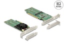 Delock Host Bus Adapter PCI Express x16 - 4x NVMe M.2 Key M