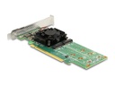 Delock Host Bus Adapter PCI Express x16 - 4x NVMe M.2 Key M