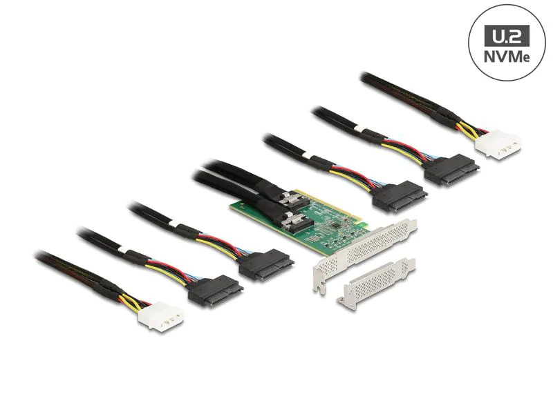 Delock Host Bus Adapter PCI Express x16 - 4x SFF-8639