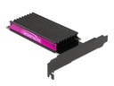 Delock Host Bus Adapter PCIe x4 - M.2, NVMe, Key M, RGB-LED