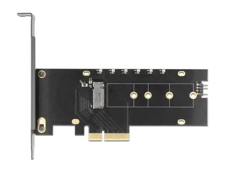 Delock Host Bus Adapter PCIe x4 - M.2, NVMe, Key M, RGB-LED