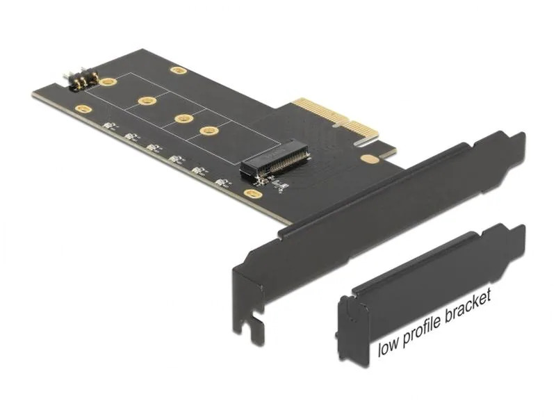 Delock Host Bus Adapter PCIe x4 - M.2, NVMe, Key M, RGB-LED