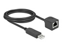 Delock Anschlusskabel USB-A zu RS-232 RJ45, 2 m