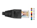Delock Anschlusskabel USB-A zu RS-232 RJ45, 25 cm
