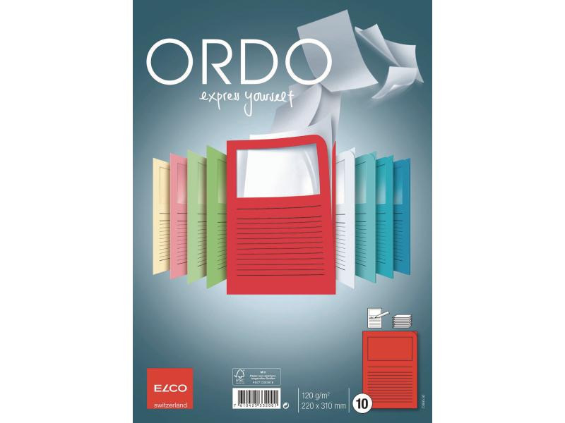 ELCO Sichthülle Ordo Classico A4 Rot, 10 Stück