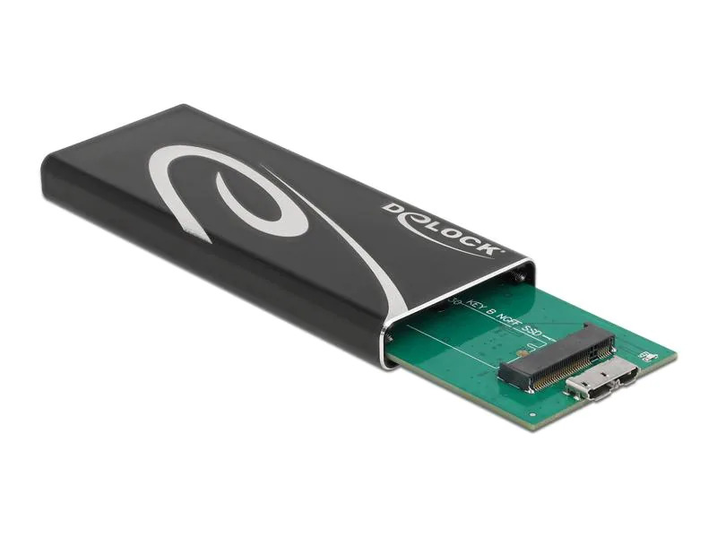 Delock Externes Gehäuse SuperSpeed USB 3.2 Gen 2 - SATA SSD M.2