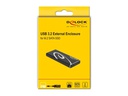 Delock Externes Gehäuse SuperSpeed USB 3.2 Gen 2 - SATA SSD M.2