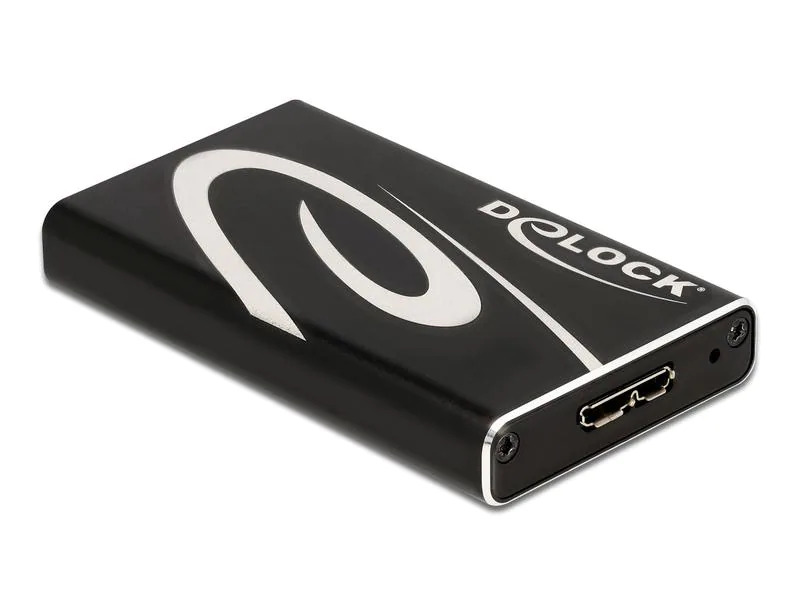 Delock Externes Gehäuse SuperSpeed USB für mSATA