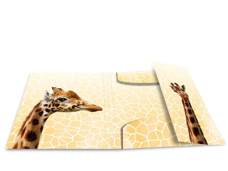 HERMA Gummibandmappe Giraffe A4, Mehrfarbig