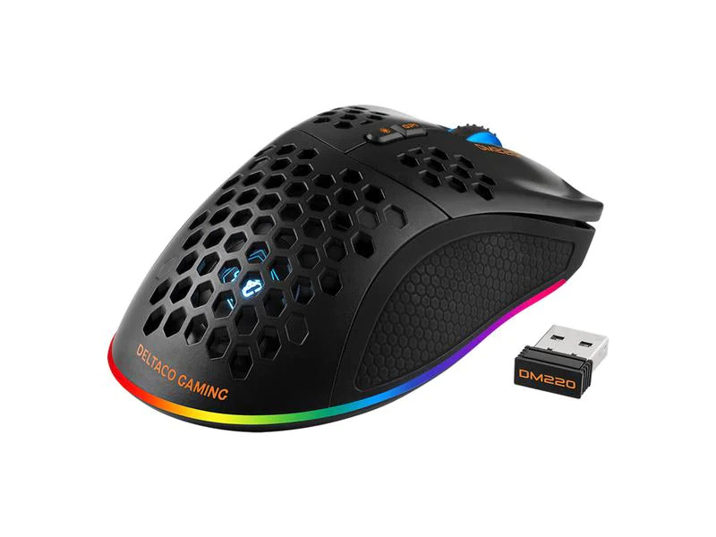 DELTACO Gaming-Maus WM80 RGB Schwarz