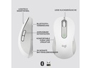 Logitech Mobile Maus Signature M650 L left Weiss