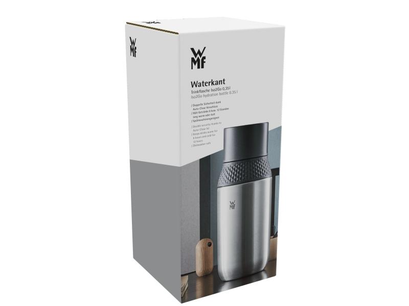 WMF Thermo-Trinkflasche Iso2Go 0.35 l , Schwarz-Silber