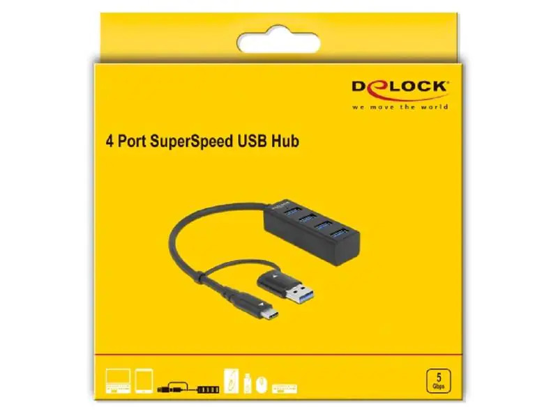 Delock USB-Hub 3.0 Typ-C
