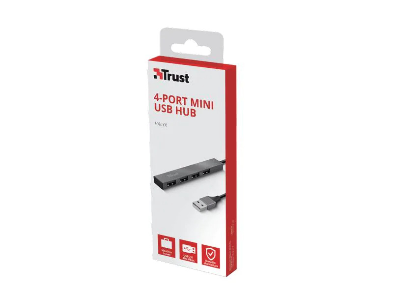 Trust USB-Hub Halyx Mini USB 2.0 Typ-A 4-Port