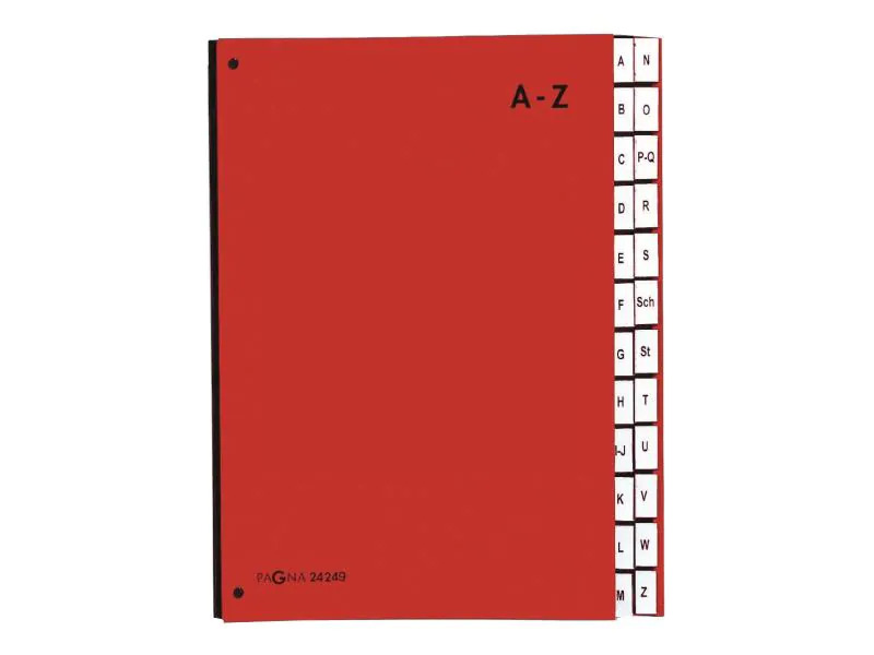 Pagna Pultmappe A4 A-Z Rot
