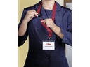 DURABLE Namensschild mit Textilband 44 cm 10 Stück, Rot