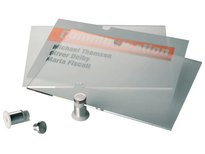 DURABLE Türschild Crystal  148 x 148 mm, 1 Stück