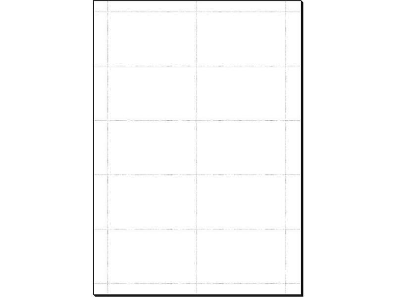 Sigel Türschild 5.4 x 9 cm, 10 Blatt, 185 g, Weiss