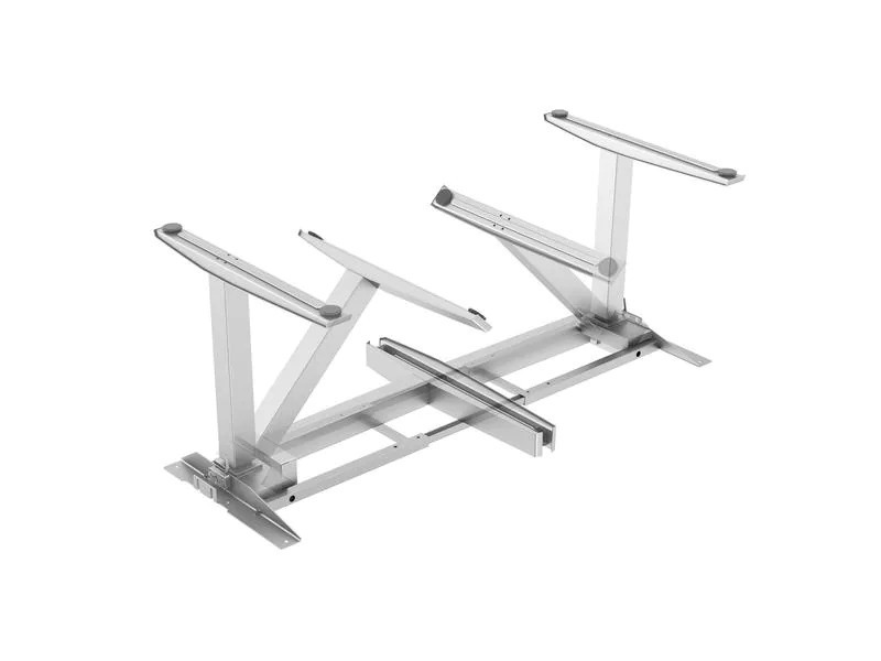 Fellowes Steh- &amp; Sitzgestell Levado ohne Tischplatte, Weiss