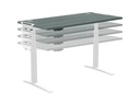 Fellowes Steh- &amp; Sitzgestell Levado ohne Tischplatte, Weiss