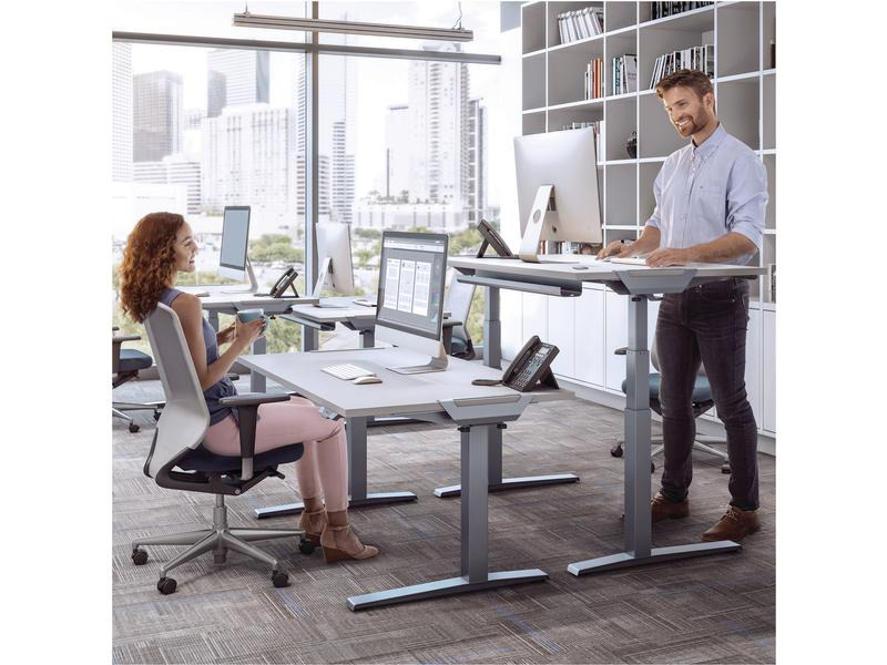 Fellowes Tischplatte Levado 140 x 80 cm, Ahorn