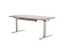 Fellowes Tischplatte Levado 180 x 80 cm, Grau