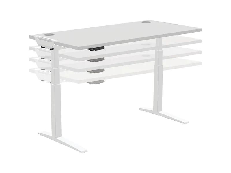 Fellowes Tischplatte Levado 180 x 80 cm, Grau