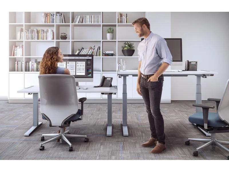 Fellowes Tischplatte Levado 180 x 80 cm, Grau